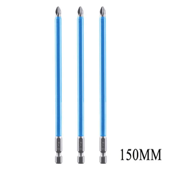 90mm 150 mm Cross non-slip drill bits batch Head PH2 screwdriver set S2 strong magnetic wind batch head screwdriver head bits hand planer lowes Hand Tools