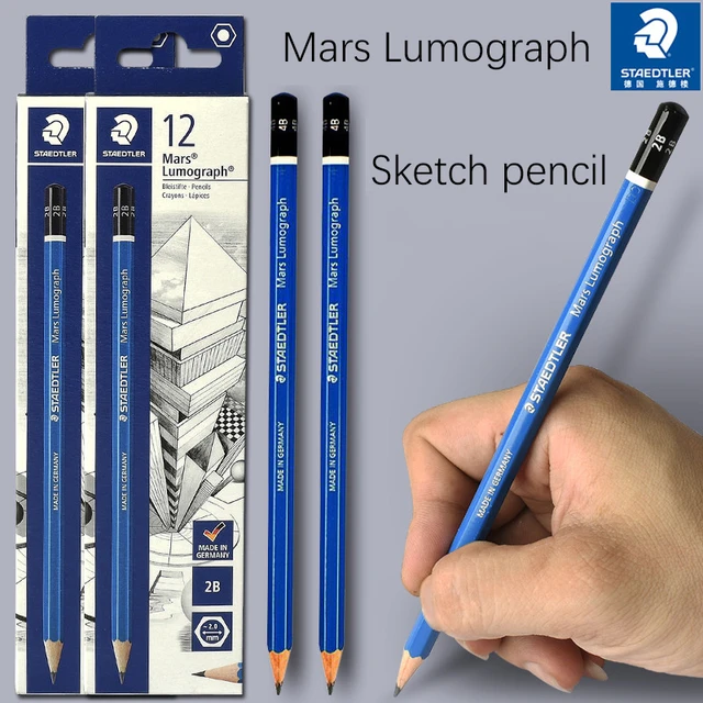 1pc Staedtler Mars Lumograph Sketching Pencil Artist Professional Drawing  Graphite Pencil 12B-10H Lead Grade