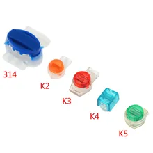 100 terminais de conexão do friso do conector dos pces 314 k2 k3 k5 conectores de fiação ethernet cabo terminais de cabo de telefone 50 pces/100 pces