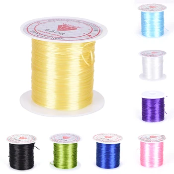 

hot DIY Crystal Beading Stretch Cord Elastic Line Transparent Clear Round Beading Wire/Cord/String/Thread Jewelry Making