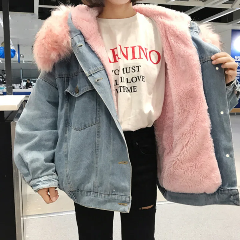 warm denim jacket womens