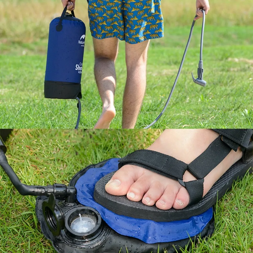 Naturehike сумка для ванной на открытом воздухе сумка для душа портативная мягкая тара для воды литр для кемпинга туризма охоты рыбалки пикника Прямая