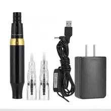 Электрическая ручка для микроблейдинга тату машина полу-перманентный макияж для бровей и губ тело тату машина инструмент 100-240 В США Plug Перманентный макияж