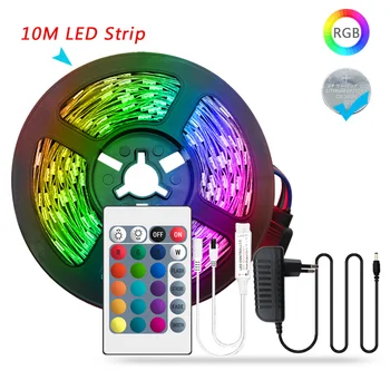 

5M 10M RGB Led Strip Light 2835 DC12V 15M 20M Non-waterproof Led Tape Flexible Lighting Ribbon Full Set