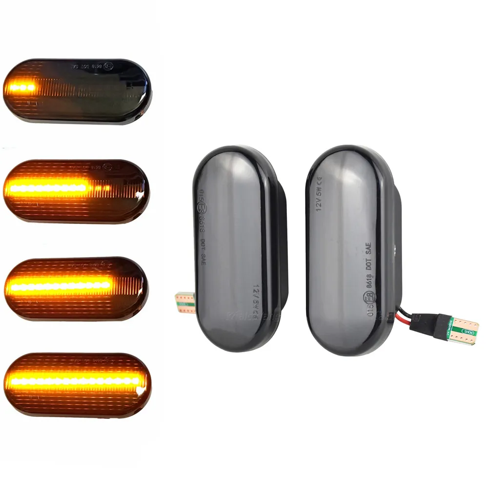 

For VW Golf 3 4 Passat 3BG Polo Bora Vento Skoda SEAT Ford Dynamic Blinker Side Marker Sequential Led Turn Signal Light