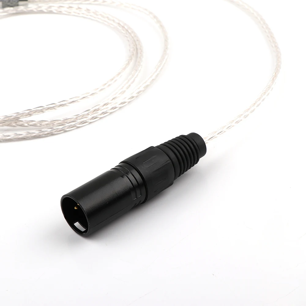 8Cores OCC Silver Plated Headphone Upgraded Cable BALANCED XLR Cable for HD650 HD600 HD660s HD6XX UP OCC Silver Plated Copper