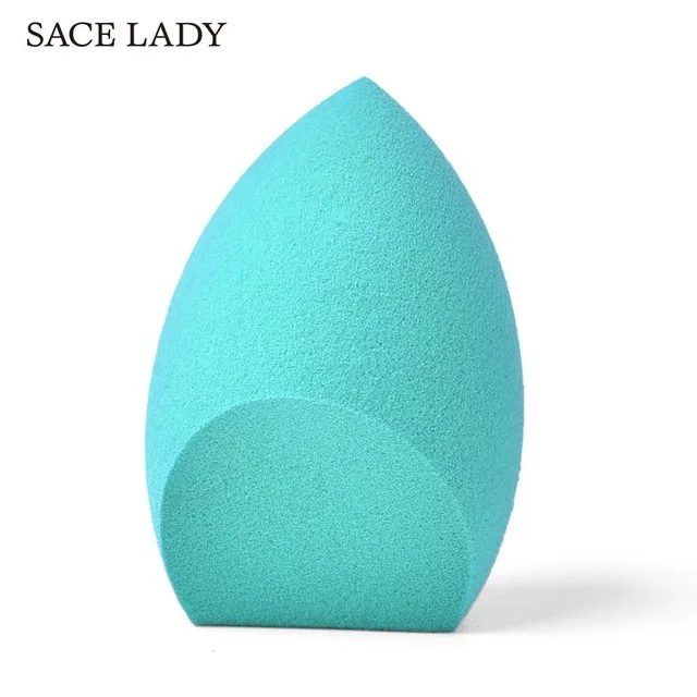 SACE LADY губка для макияжа Профессиональный косметический слоеный для отбеливающий увлажняющий bb-крем блендер для макияжа Мягкая губка для воды - Цвет: Зеленый