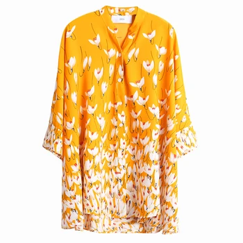 

Stand Collar Women Chiffon Summer New 2020 Wild Ladies Blouses and Tops Pluz Sized Fashion Women Clothing U445