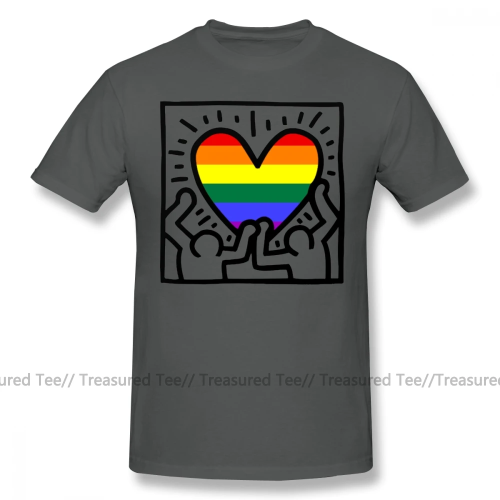 Keith Haring, футболка, Keith Haring, Gay Version 1, футболка с принтом, 100 хлопок, Мужская футболка, короткий рукав, отличная футболка