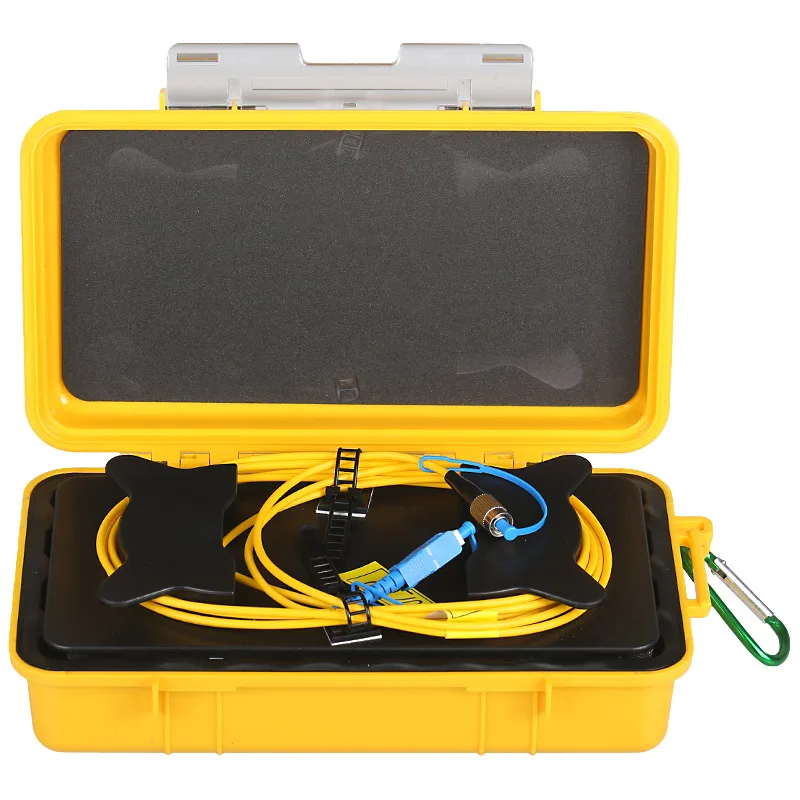 Free shipping Fiber Optic OTDR Launch Cable Box SM Single Mode OTDR Dead Zone Eliminator Fiber Rings 1KM
