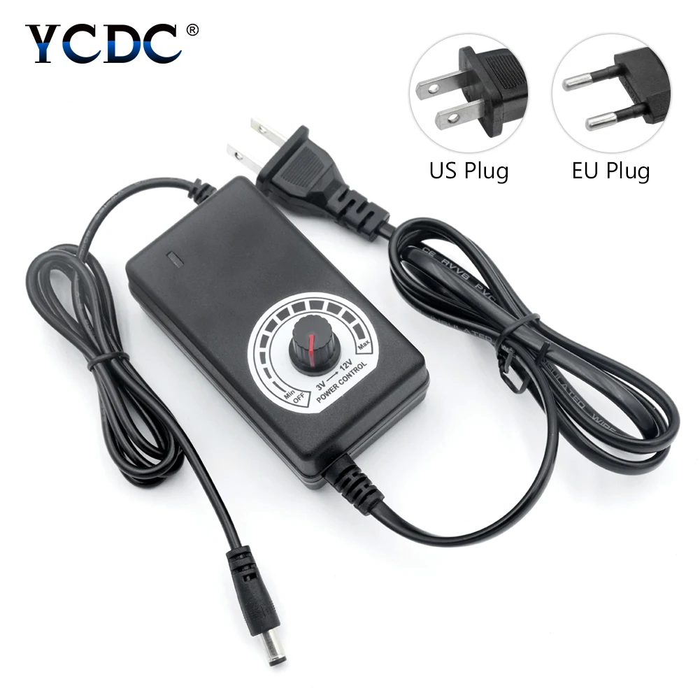 

Adjustable AC To DC 3V 9V 12V 24V Universal Power Adatper 3 9 12 24 V Volt AC 100-240V Supply Power Switching Adapter Charger