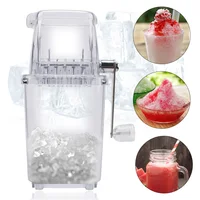 Broyeur à glace manuel à manivelle, mélangeurs à glace, outils pour la maison, la cuisine, le bar, machine à glace pilée à la main, multifonction, portable 1
