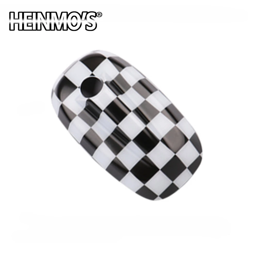 Decal Styling Accessories For Mini Cooper JCW F55 F56 Antenna Aerial Base Decoration Case Cover Housing Sticker For Mini Cooper - Название цвета: Checker