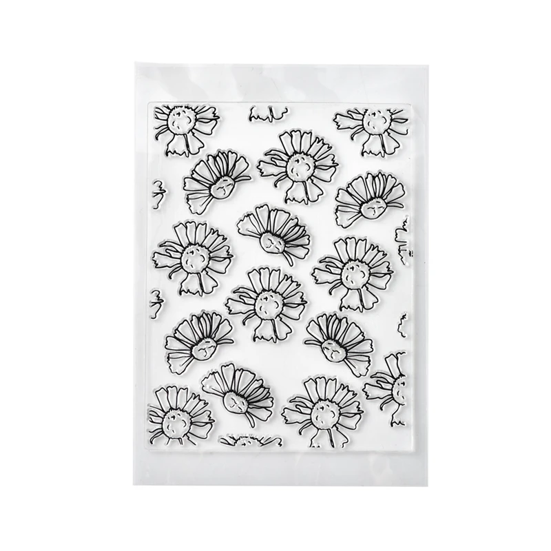 Цветочный фон прозрачные штампы 2019 резиновая Прозрачная силиконовая печать для