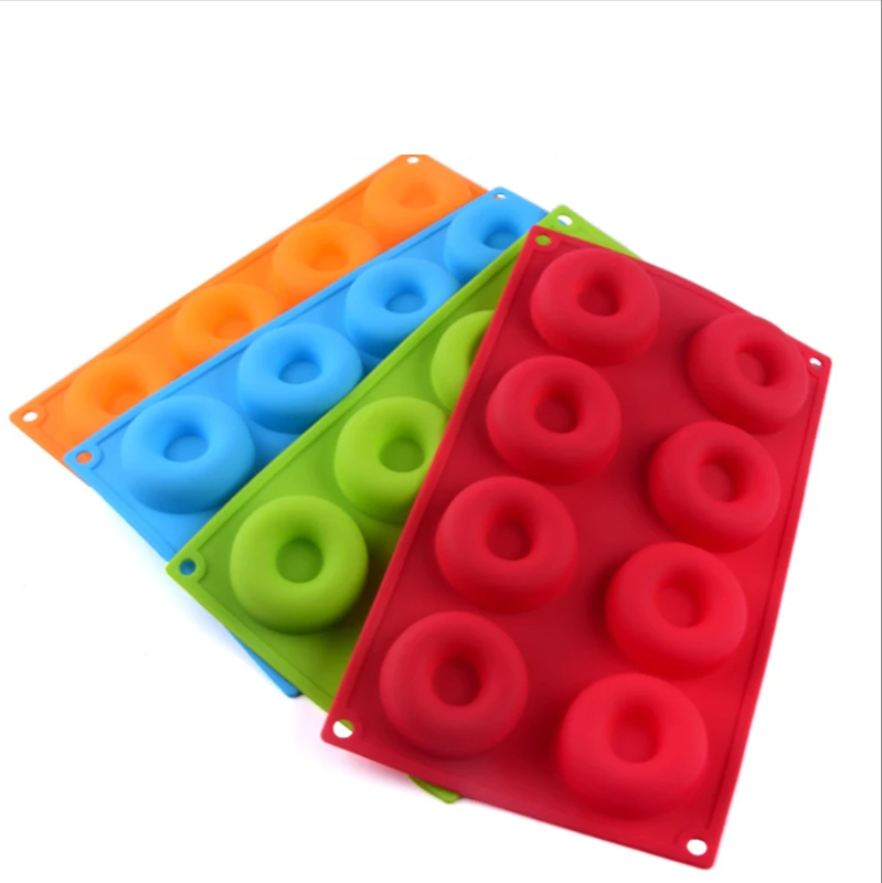 Силиконовая форма для торта 8 отверстий в виде пончика шоколада печенья