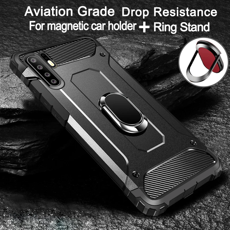 

Magnetic Ring Stand Phone Case For Huawei P30 P20 Pro lite P10 P9 P8 Plus Lite Mate 10 20 Pro lite X 8 9 Nova 3E 4E Phone Cover