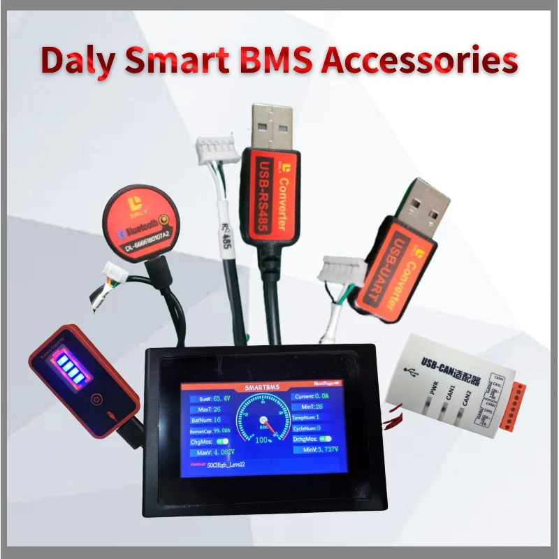 Daly Smart BMS аксессуары сенсорный экран управления ЖК-дисплей CAN-шина и световая