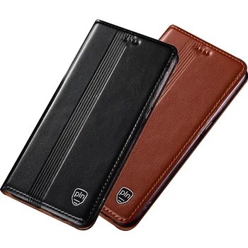 

Business genuine leather magnetic phone holder case funda for Huawei Honor Play 3/Huawei Honor Play flip cover card slot holder