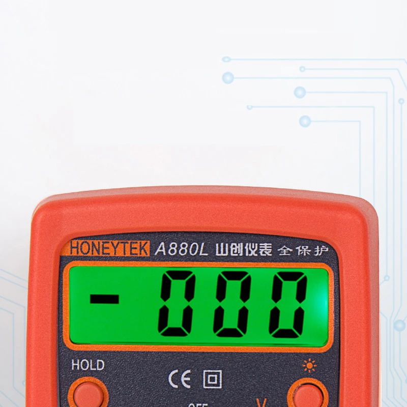 Бренд мини мультиметр Цифровой Профессиональный индикатор напряжения тока 200 мВ~ 500 В 200μA~ 10A 200Ω~ 2000KΩ Avometer