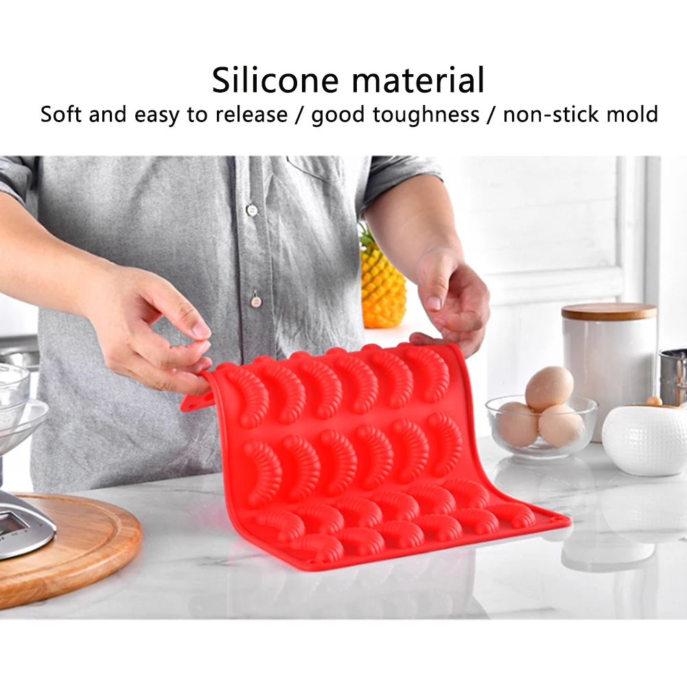 Cake Mold Soft Silicone Non Sticky Large Capacity Bakery Ice Maker Red Bread Making DIY Accessory Home Kitchen Baking Tools