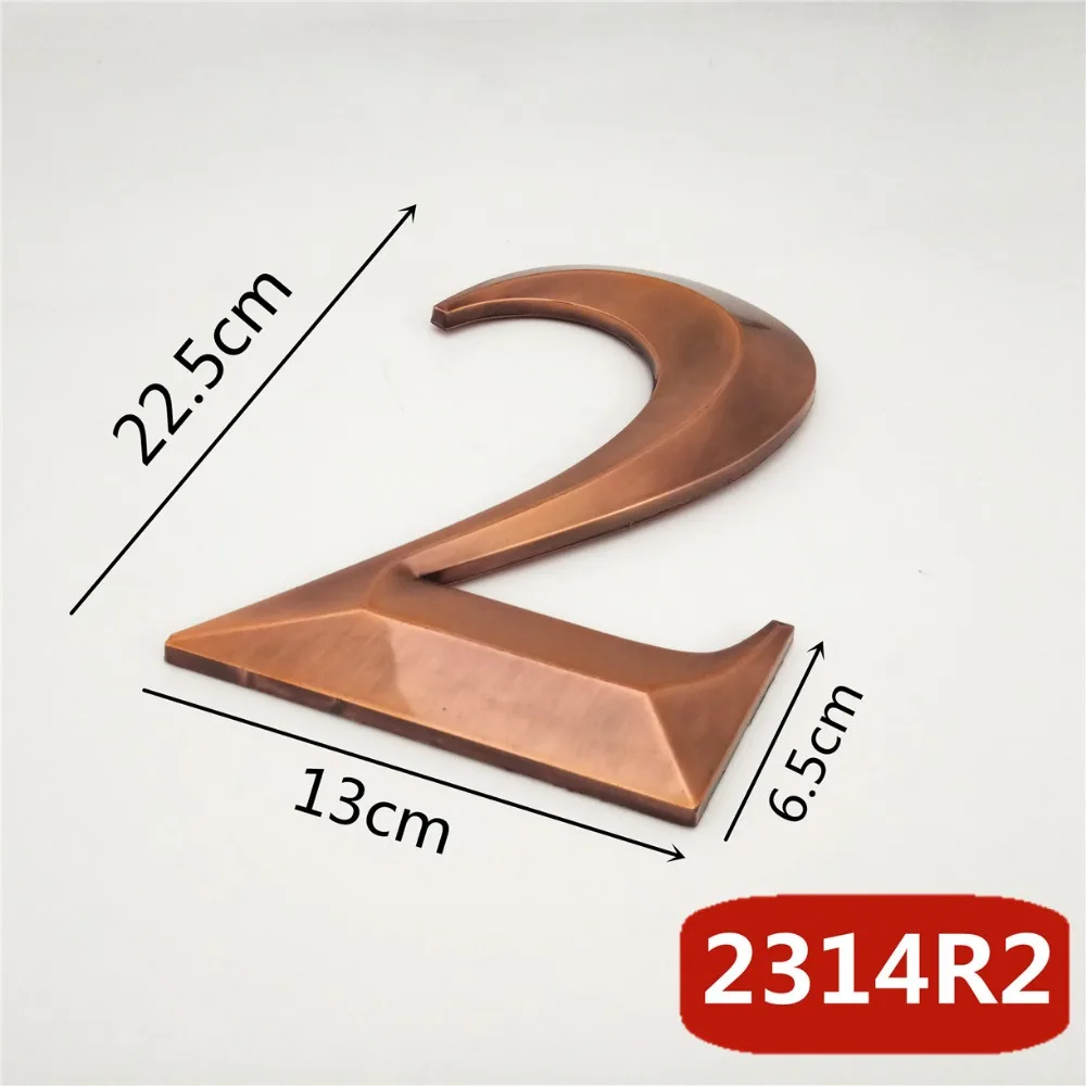 2314R红古锥形23cm塑料门牌=d选项2