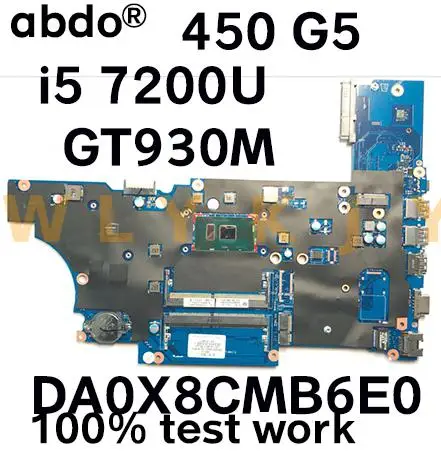 For HP Probook 450 G5 laptop motherboard DA0X8CMB6E0 L12612-001 i5-7200U CPU GT930M GPU 100% TEST OK! | Компьютеры и офис