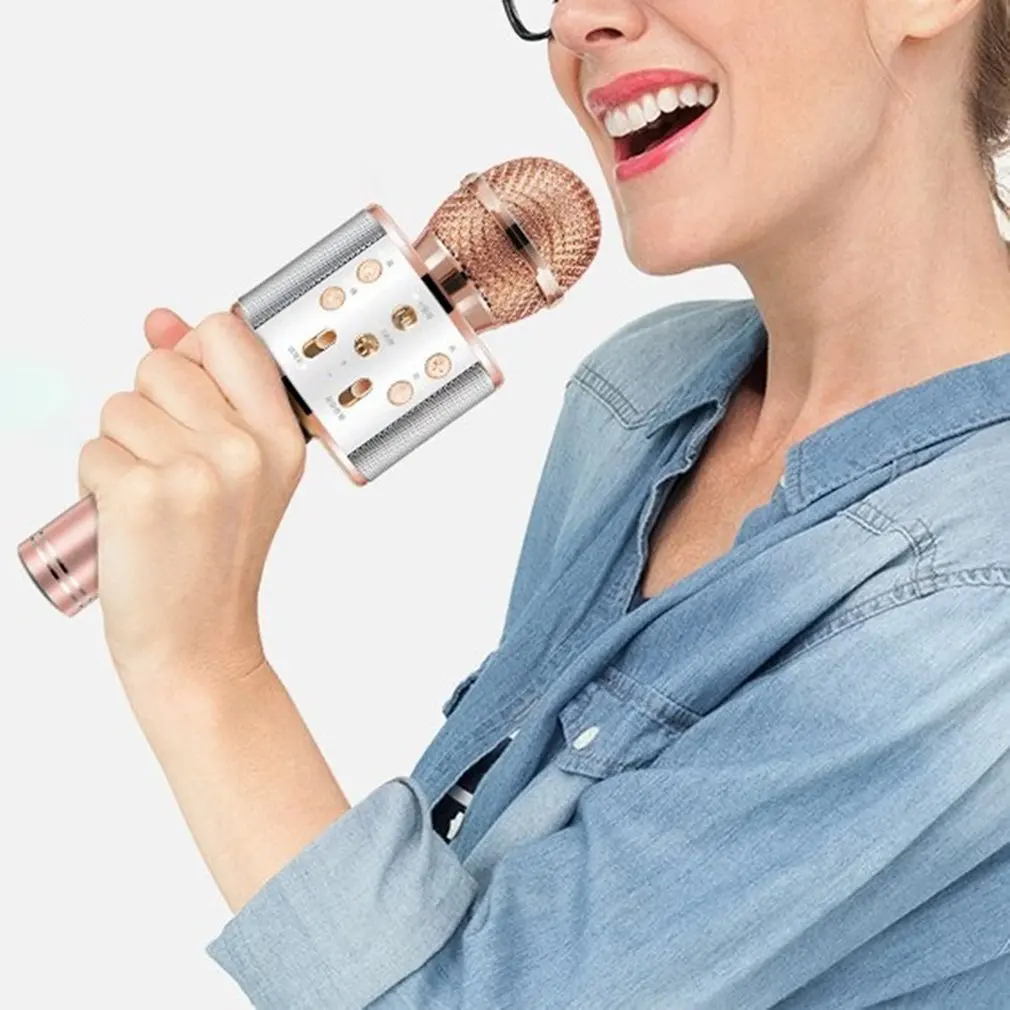 Professional WS-858 Handheld KTV Microphone Portable Wireless Karaoke Home Mic Speaker Player Microphones