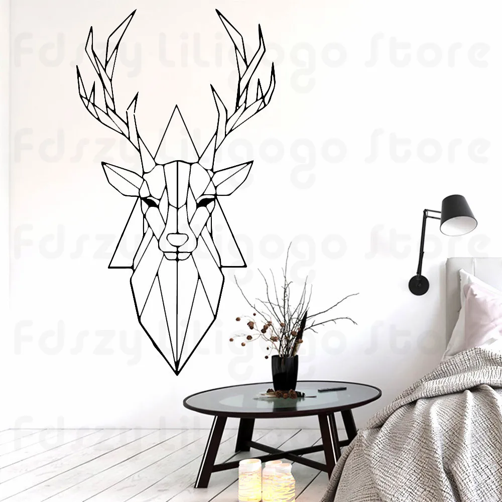 Арт Геометрия zwierząt наклеки ścienne сделать dekoracji pokoju pokój dzienny wystrój dzieci Wall Art F767 | Дом и