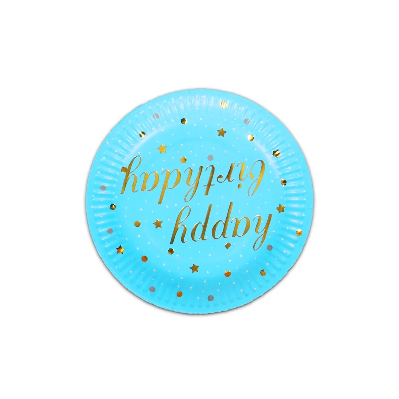 10 шт одноразовая посуда набор Одноразовая бумажная тарелка соломенная чашка