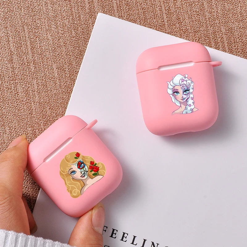 Чехол для Airpods силиконовый чехол телефона с рисунком Apple Air pods милый наушников