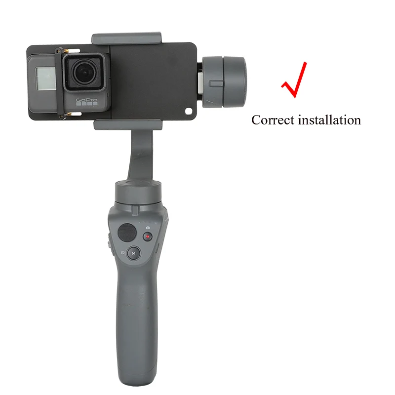 Стабилизатор карданный переключатель пластина Ручной Стабилизатор Крепление Адаптер для GoPro Hero 8 7 6 5 4 3+ DJI OSMO SJCAM Yi 4K Экшн-камера