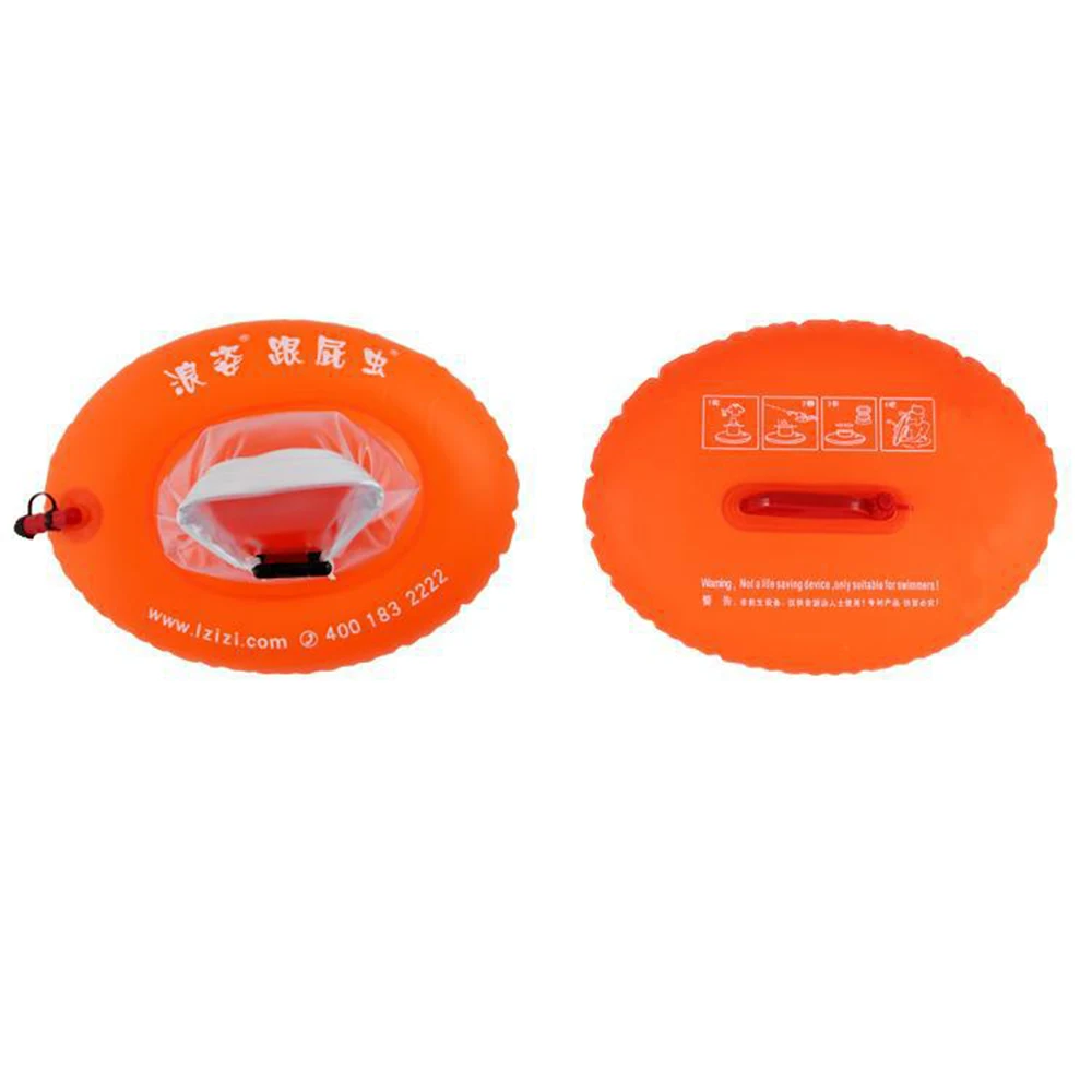 PVC Swimming Buoy Double Airbags Tow Float Inflatable For Diving Safety