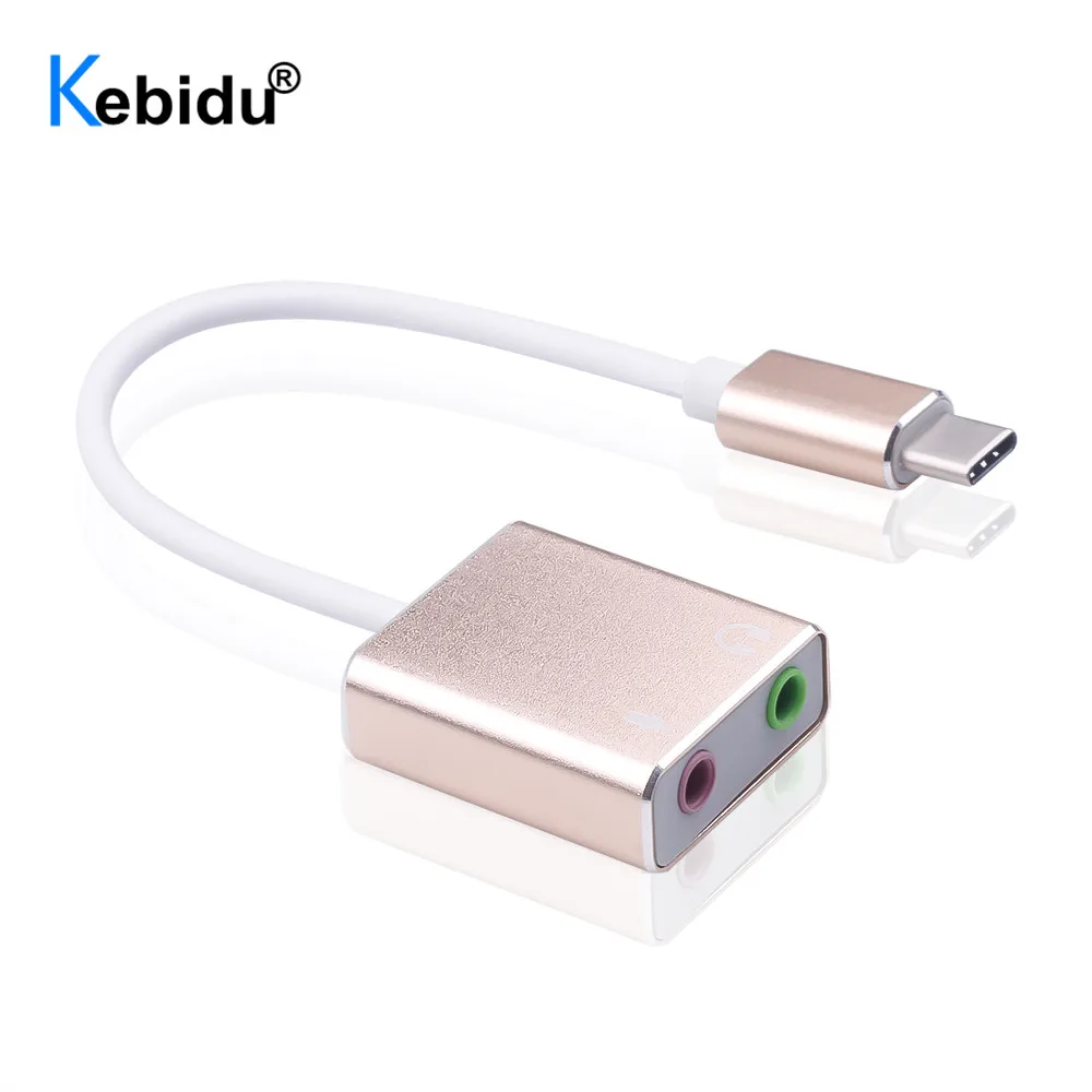Звуковая карта USB 3 1 7 каналов внешняя звуковая типа C для Macbook Pro Air 5 мм аудиоразъем