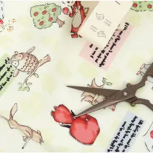 Половина ярда импортная простая хлопковая ткань с милым принтом для девочек ручной работы DIY одежды платье детский материал хлопок T744