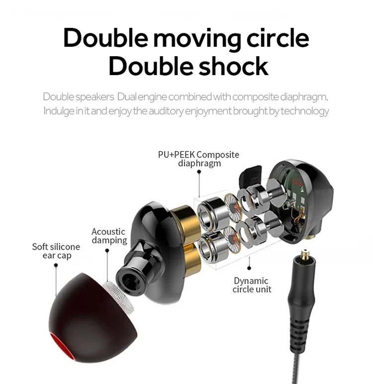 FMJ M2 BT MN Bluetooth v5 0 earphone Double Dynamic circle changeable wire true 4D for sports and music Upgrade model of M2