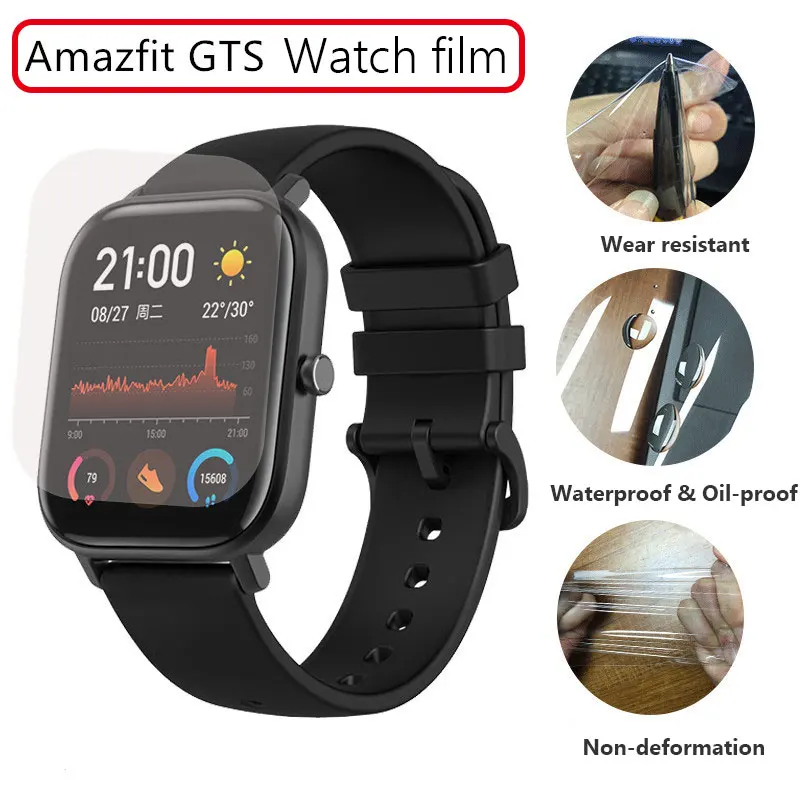 

2pcs Soft TPU Watch Protective Film Full Cover For Xiaomi Huami Amazfit Bip GTS GTR 42 /47 Pace Clear Screen Protector Guard