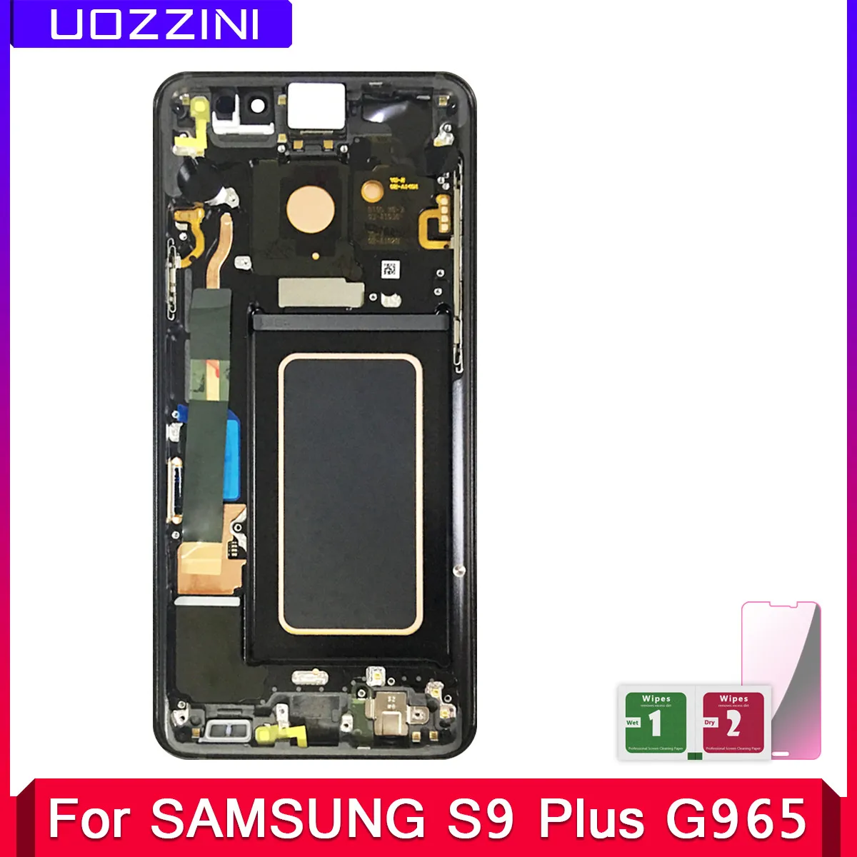 ЖК дисплей Super AMOLED для Samsung Galaxy S9 + s9 plus g965 g965f с сенсорным экраном сменная рамка в
