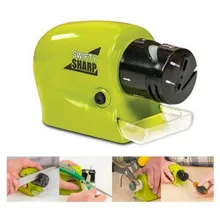 Auto afilador de Swifty cuchillo eléctrico sacapuntas Whetstone Sharp motorizado cuchillos de cocina tijeras herramienta de afilado Pengasah Pisau
