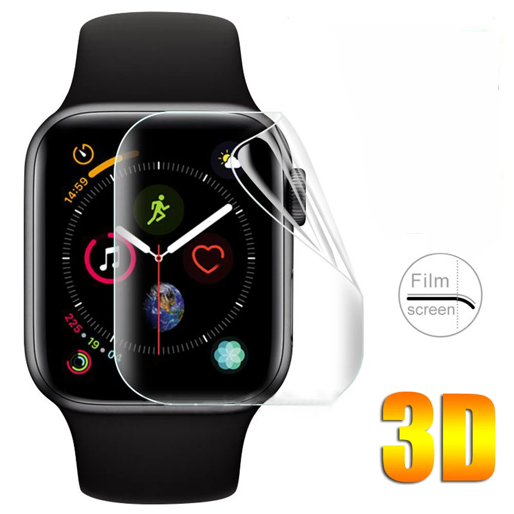 For i-Watch Apple Watch Series 4 3 2 1 Soft Durable New Coming 3D TPU Hydrogel Protective Film Full Cover Screen Protectors | Электроника