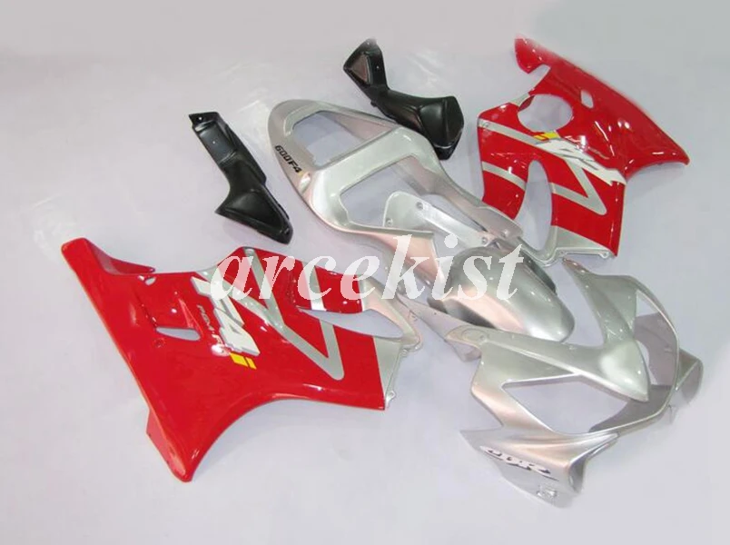 Литье под давлением ABS Обтекатели комплект подходит для Honda CBR600 FS F4i 2001 2002 2003 2004 01 02 03 04 Комплект кузова черный