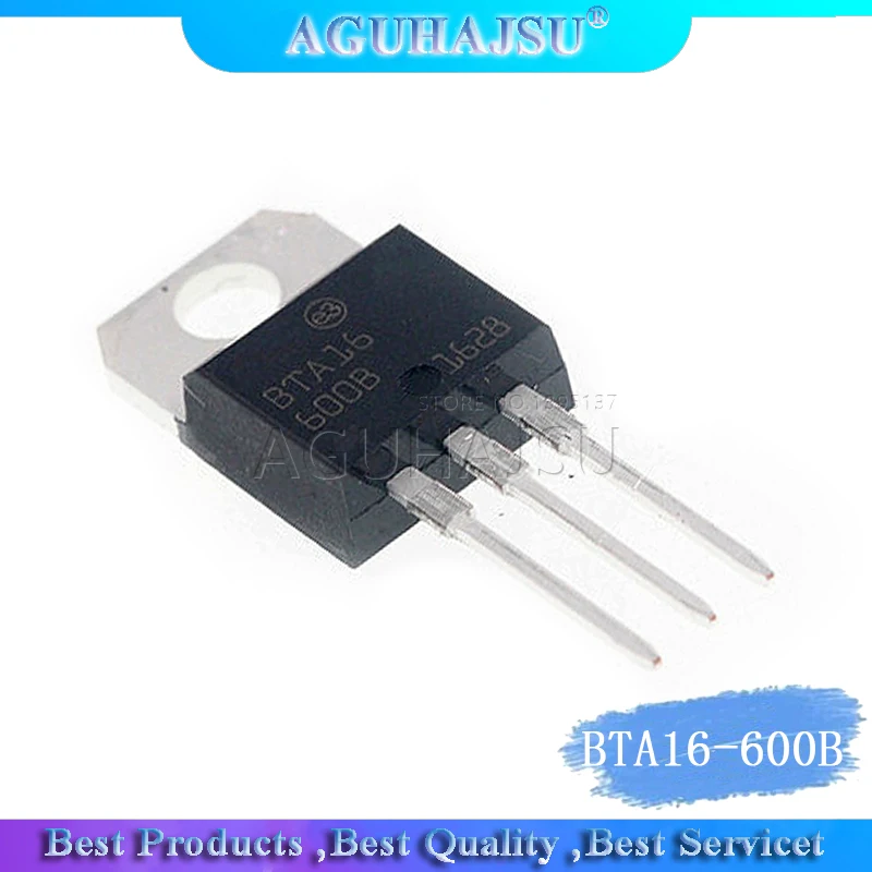 10 шт. BTA16-600B-220 BTA16-600 TO220 16-600B BTA16 600V 16A триакс Новый и оригинальный | Электронные