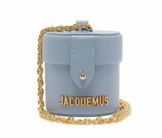 JACQUEMUS круговой дизайн женская сумка через плечо из искусственной кожи женские сумки через плечо дамская сумочка круглая Сумка Bolsa - Цвет: baby blue