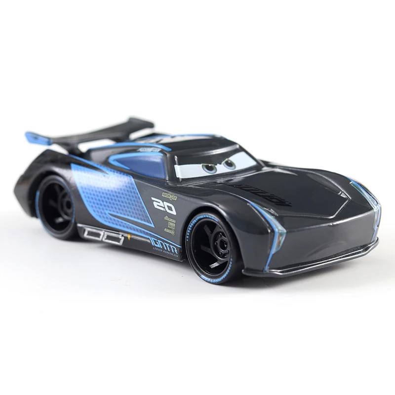 Disney Pixar Cars 2 et 3 véhicules en métal noir pour garçons et enfants, voitures Lightning McQueen, Mater, Jackson, Storm, Ramirez, échelle 155, Diecast, cadeau cadeau