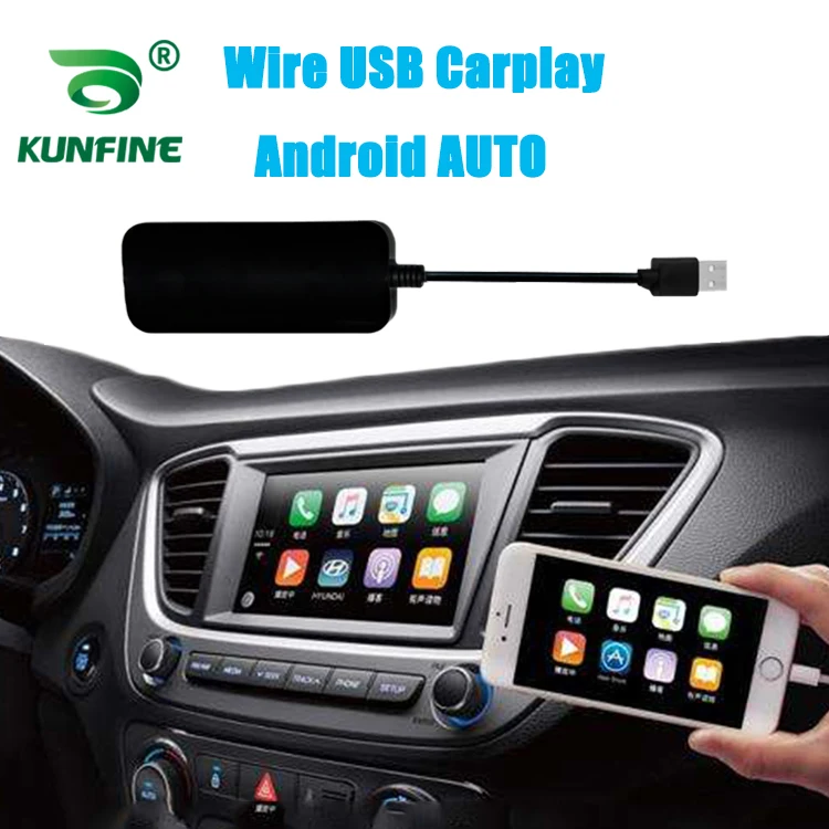 KUNFINE Wire CarPlay Dongle Carplay Adapter for Android Car stereo Unit