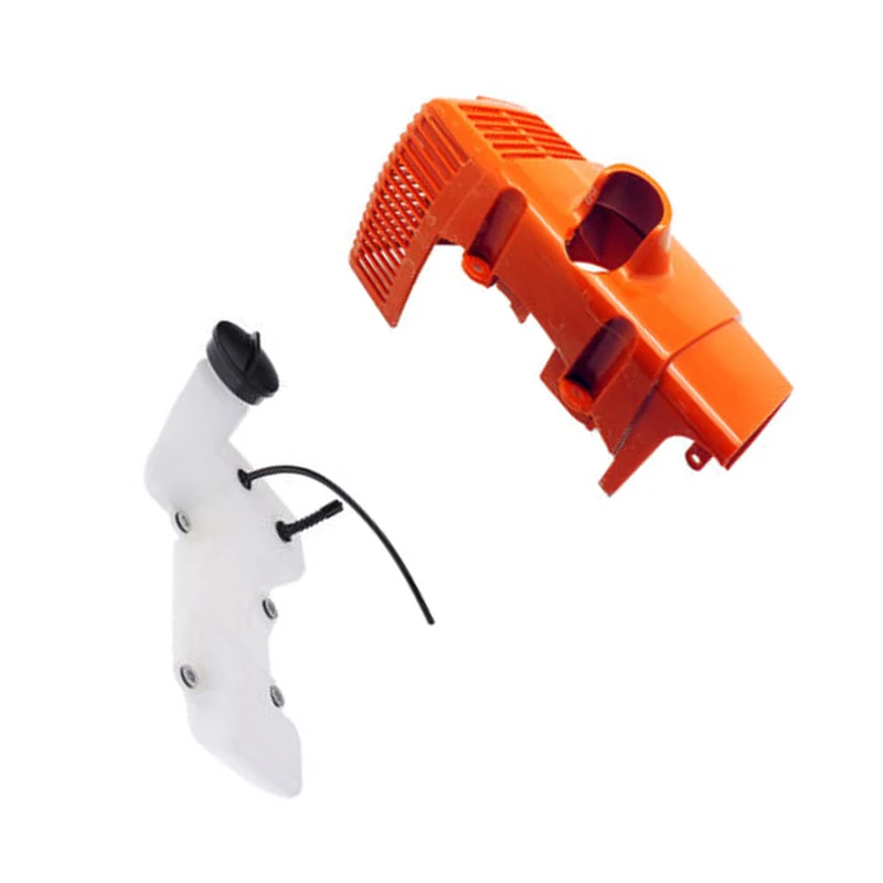 

Cylinder Shroud Cover+Fuel Tank for Stihl FS120, FS200, FS250, FS300 Strimmer garden power tools parts accessories