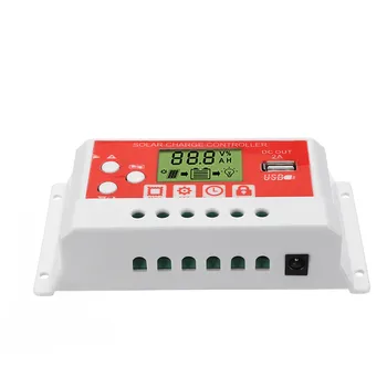 

30A 12V/24V AUTO Solar Charge Controller LCD Display PWM USB Solar Panel Regulator Charge Controller Hot