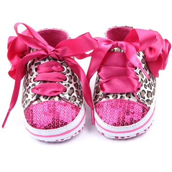 

Baby First Walkers Multi Colors Child Kids Baby Sequin Sneakers Shoes Bling Leopard Toddler Baby Crib Shoes