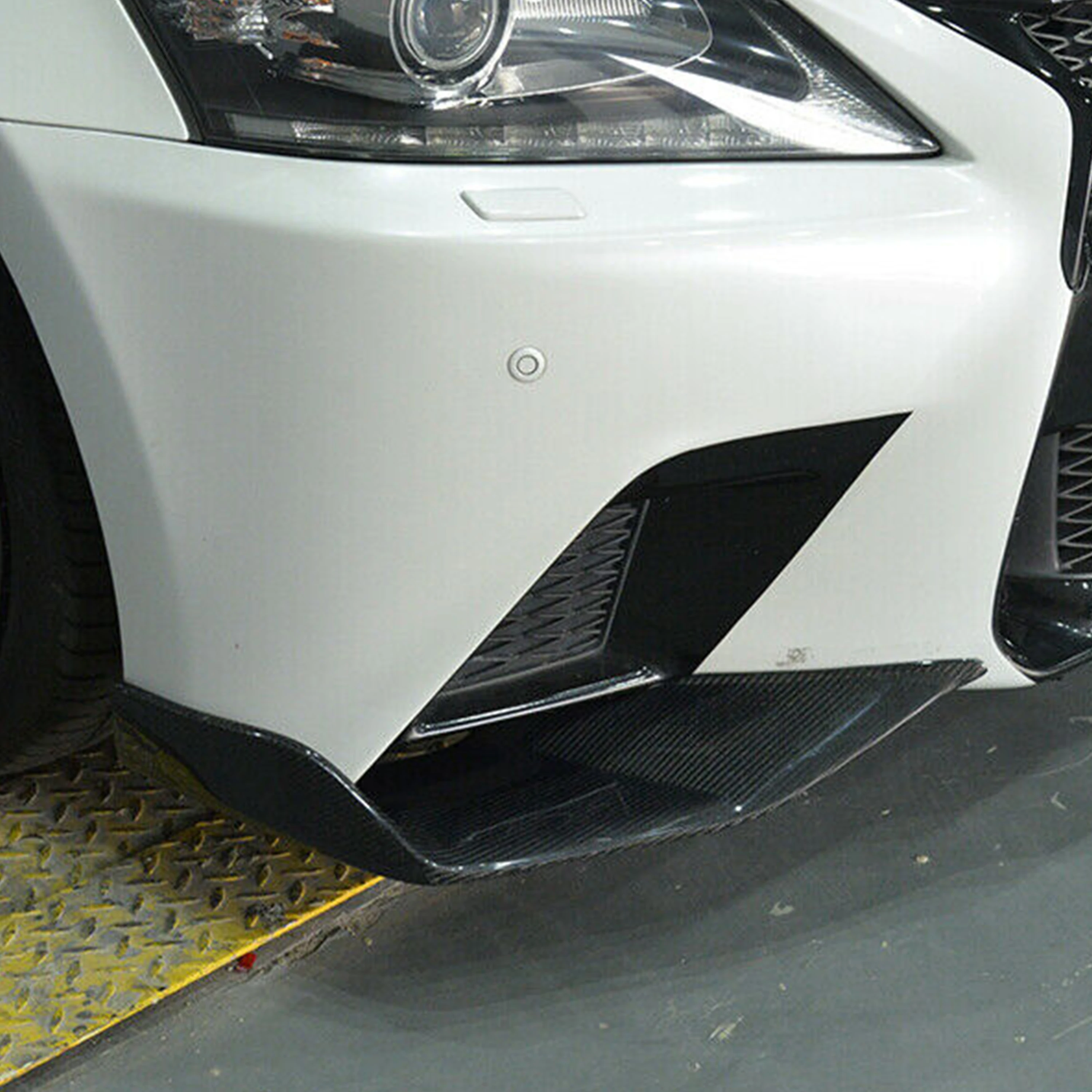 For Lexus Gs 350 Grl10 13 15 Accessories Carbon Fiber Car Front Bumper Lip Spoiler Splitter Protector Canard Modified Kit Bumpers Aliexpress
