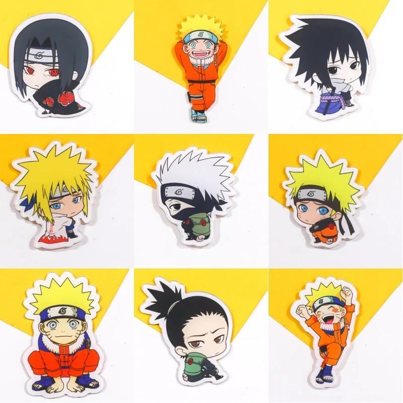 1pc Japan Hokage Naruto Pins Uzumaki Naruto Cosplay Badge Backpack Bags