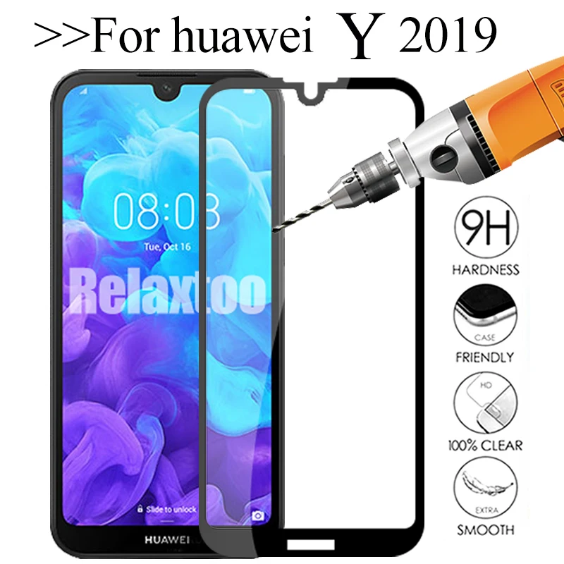 Защитное стекло закаленное для huawei y6 y7 pro y9 prime y5 2019 svreen защитная пленка y 5 6 7 9 6y 5y 7y